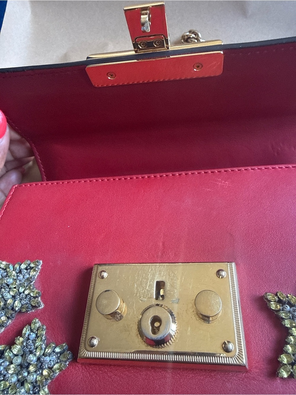 Gucci Red Cowhide Star bag (Limited Edition) - Picture 4 of 9
